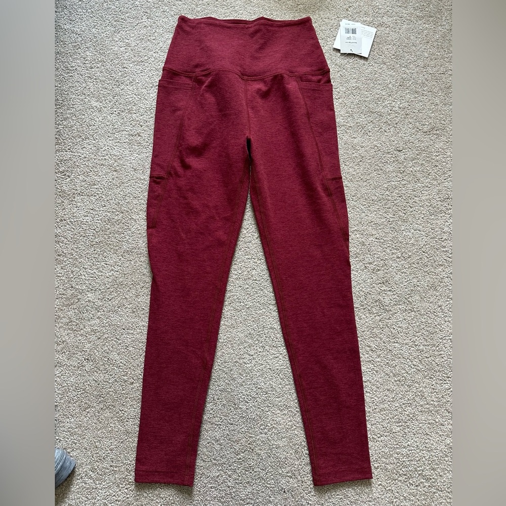 Beyond Yoga Wine High-Rise Leggings with Side Pockets